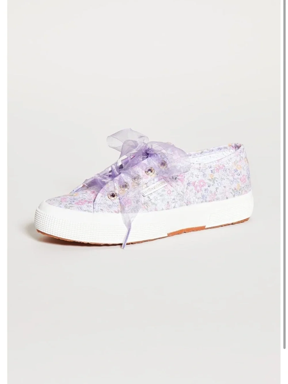 SUPERGA X Loveshackfancy 2750 Flowers Sneaker In Lavender 41 NIB - Picture 10 of 11